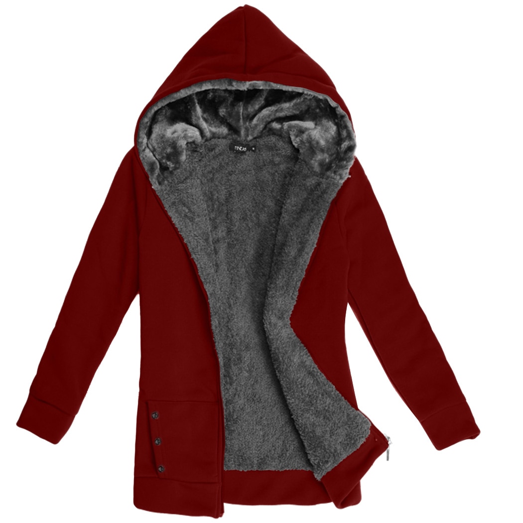 2018 Hoodies Women Fleeve Casaco de Moletons Feminino Casual Sweatshirt Thicken Warm Coat Female Outerwear Jacket Plus Size Image 6