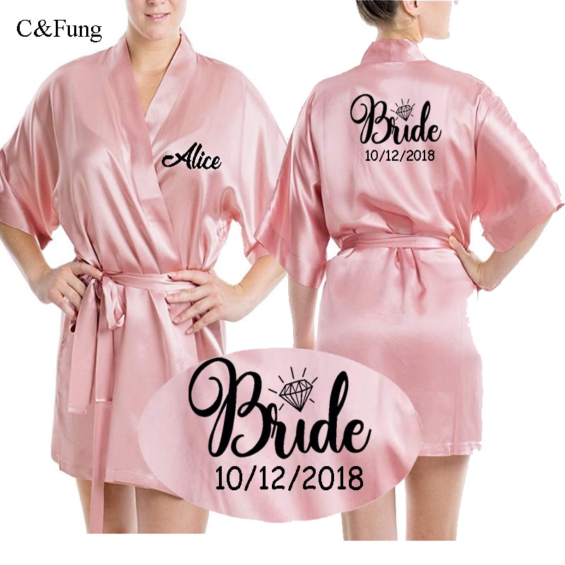 peignoir bridesmaid