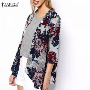 ZANZEA Women’s Floral Kimono