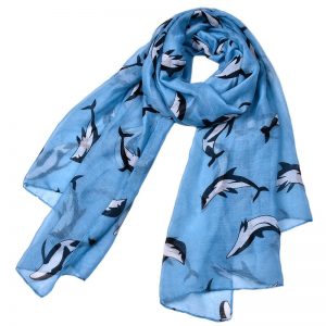Women’s Dolphin Printed Scarf