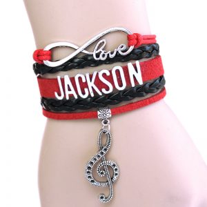 Infinity Bracelet Love Michael JACKSON Music Charm Bracelet SINGER Bracelet The Artist Bracelet