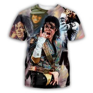 King of Rock and Roll Michael Jackson 3d print t shirt
