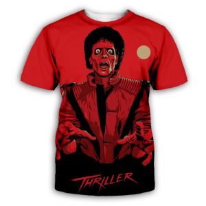 Michael Jackson T Shirt Mens Streetwear Halloween shirt XS-7XL