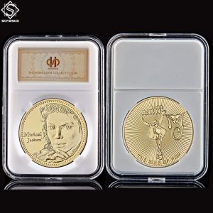 Collectibles Gold/Silver Coin USA Music Pop Super Star Michael Jackson With Capsule Protection